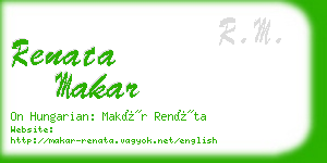 renata makar business card